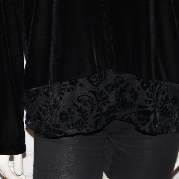 Beautiful Velour Button Sweater by Worthington Size 16 - Picture 4 of 6